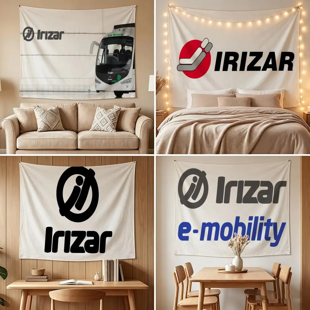 I-Irizars Tapestry Custom Living Bedroom Party Dormitory Interior Wall Bohemian Decoration Attached Clip