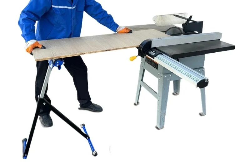 Unpowered drum feeder carpentry feeder feeder bevel cutting according to planer support frame idler