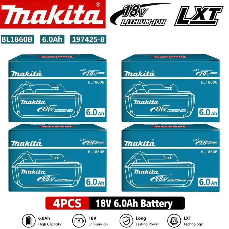 2026 Authentic Makita 6.0Ah Battery, Hot Selling 18V Tools Battery, Replaceable BL1830B L1840B L1850B L1860B, Power Tool Battery image 3