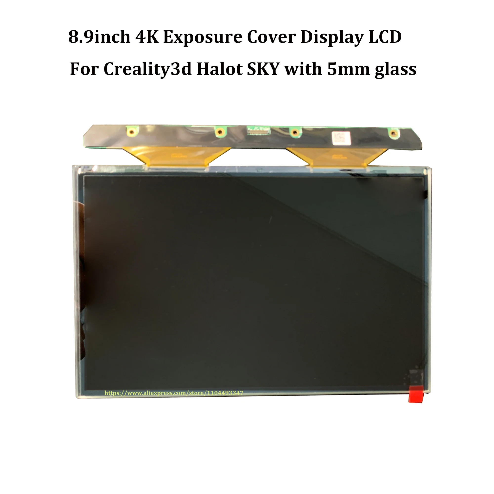 

8,9-дюймовый ЖК-дисплей с экспозиционной крышкой 4K для Creality3d Halot SKY со стеклянным компонентом 3D-принтера 5 мм