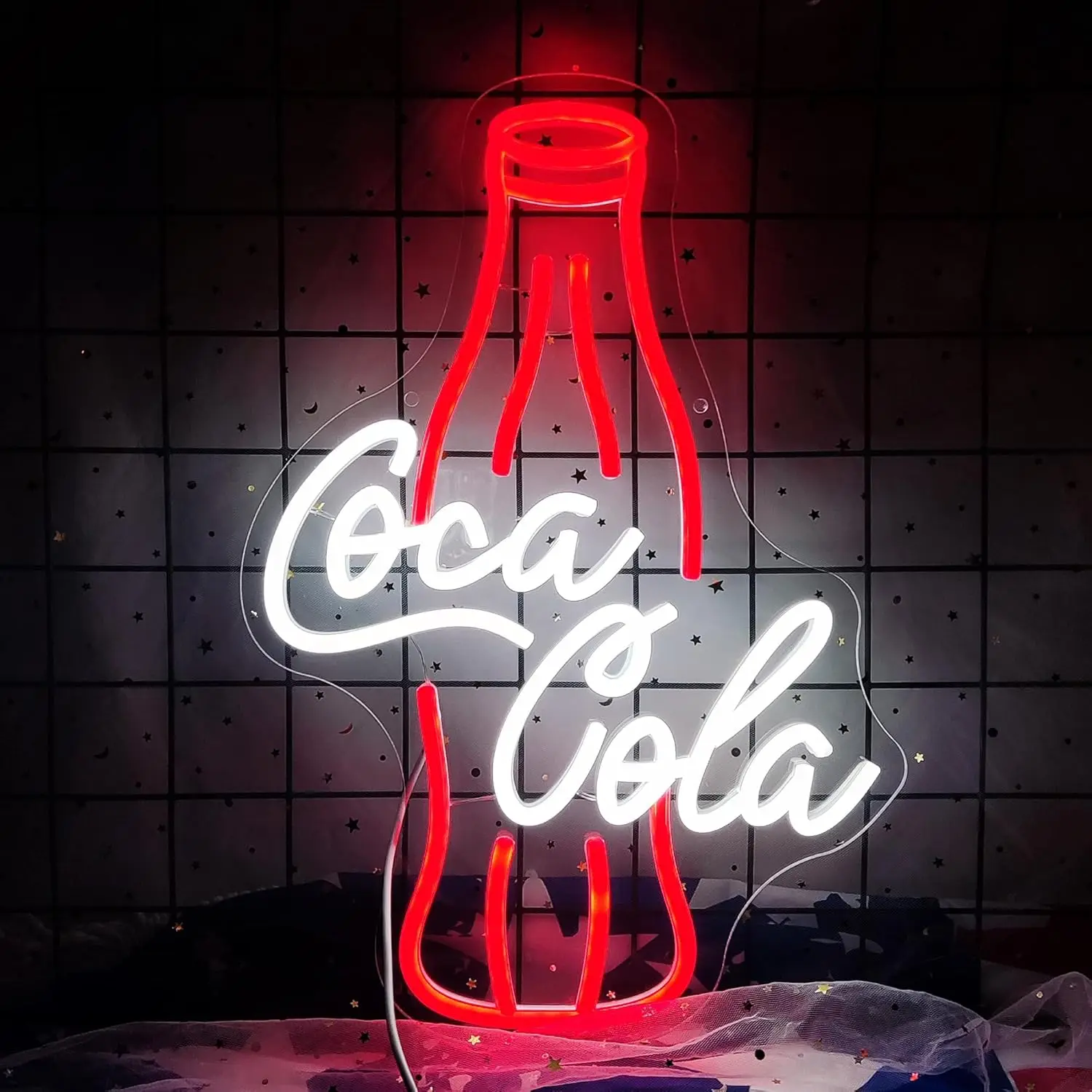 Letrero de neón de Coca-Cola, letrero de luz de neón LED regulable, USB para barra de bebidas, hombre, cueva, dormitorio, tienda de Hotel, garaje, sala de juegos, decoración de pared de fiesta