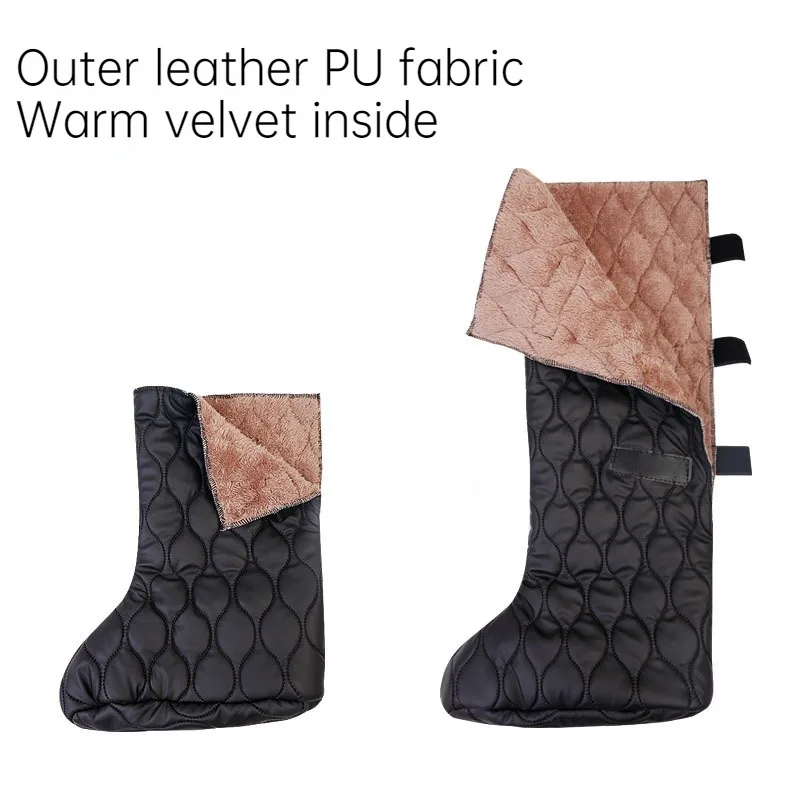 Couvre-pieds chaud d'hiver, chaussettes en plâtre pour la cheville, amples et moulés, couvre-chaussures de protection contre les fractures, chaussettes de protection contre le froid, lavables