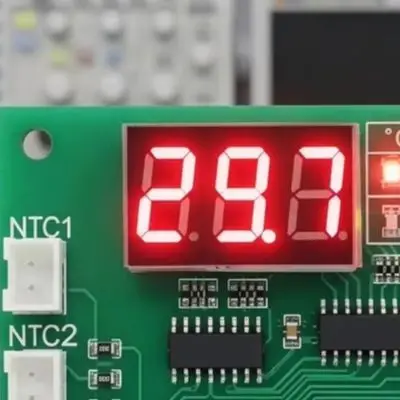 Dual Channel Fan Controller DC 8-60V for 4-Wire For PWM Fans with Adjustable Min Fan Rate Start for temp and Max Output for temp