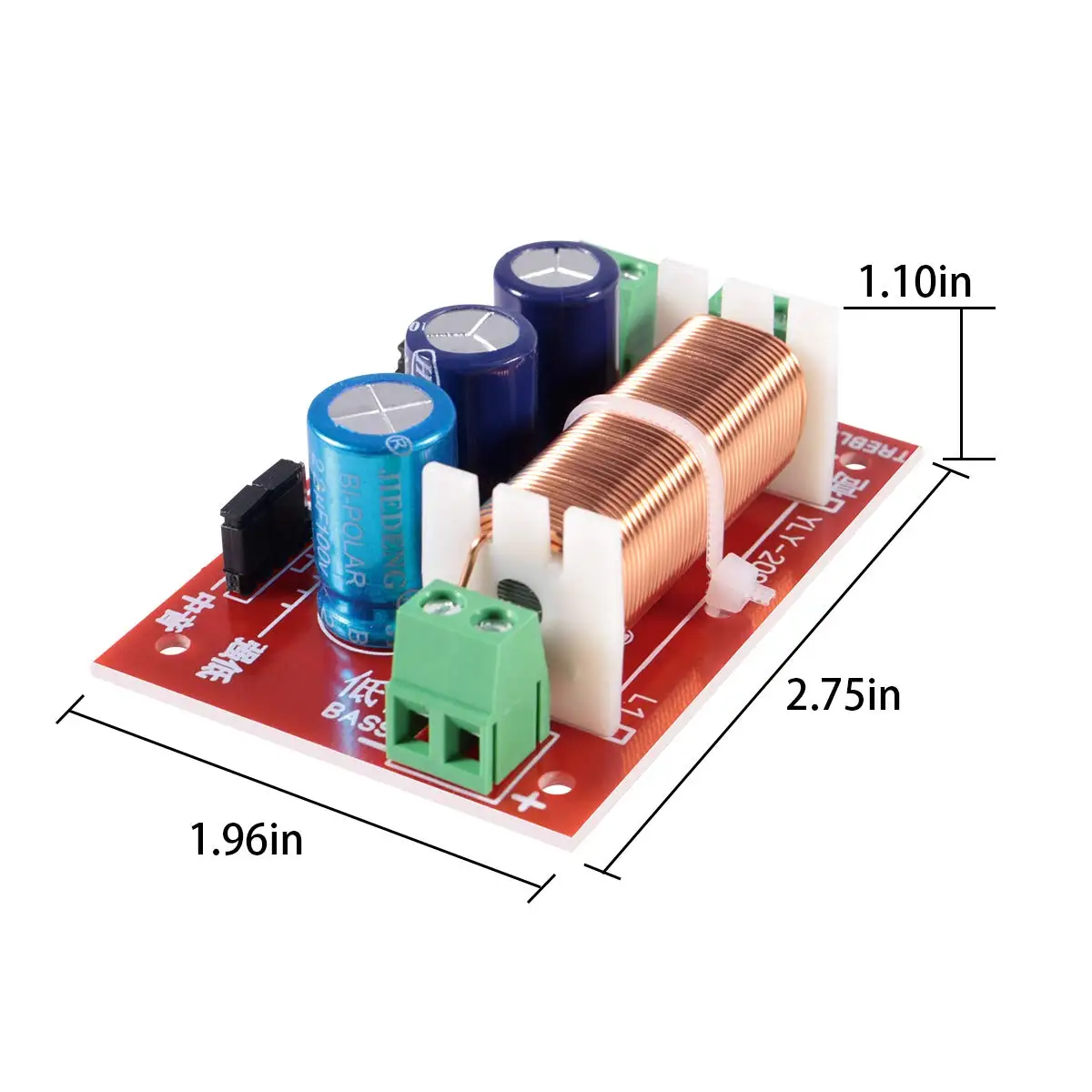 2 stücke 400W Einstellbare Multi Lautsprecher Höhen/Bass 2 Einheit Audio Frequenz Teiler 2 Weg Crossover Filter Aktualisiert version