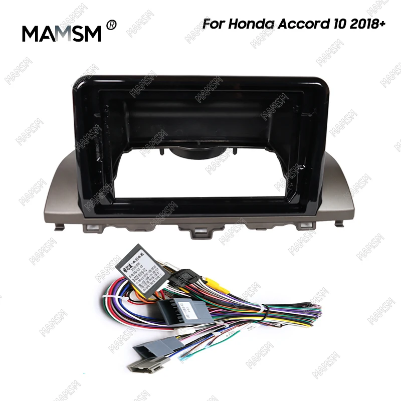 

MAMSM Car Frame Fascia Adapter Android Big Screen Radio Fitting Panel Kit For Honda Accord 10TH 2018+