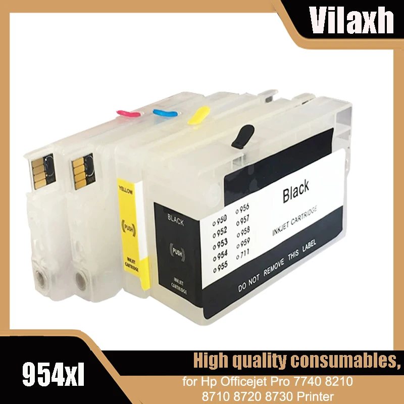 for HP953 HP954 Refill Ink Cartridge with ARC Chip for HP 7720 7730 7740 8210 8218 8710 8715 8725 8720 8730 8740 8745 8716