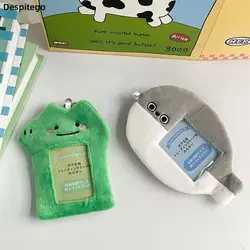Soporte para sesión fotográfica de cocodrilo de dibujos animados, funda para tarjeta de identificación de tortuga suave, estilo coreano, Kpop Idol