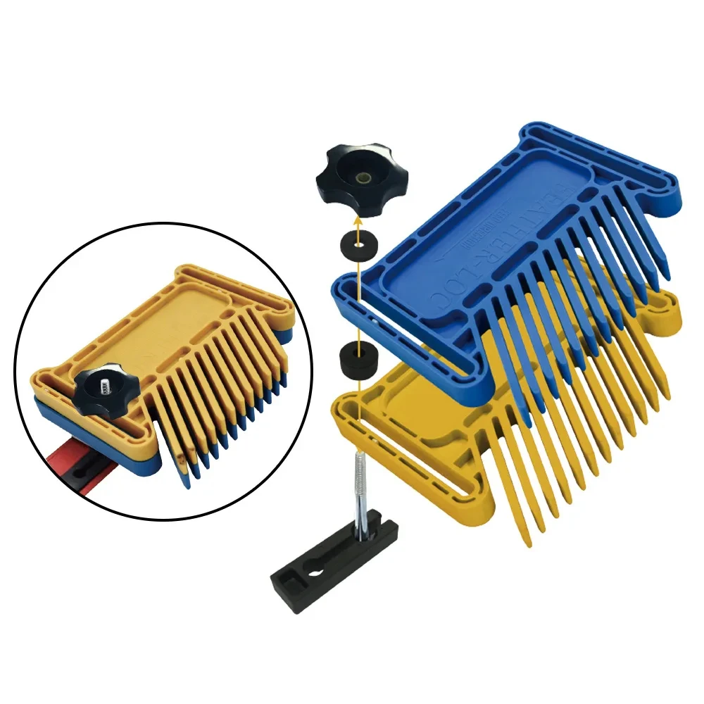 Imagem -05 - Multi-purpose Feather Loc Board Grupo Plumas Duplas Miter Gauge Slot Carpintaria Máquina de Gravura Faça Você Mesmo Ferramentas
