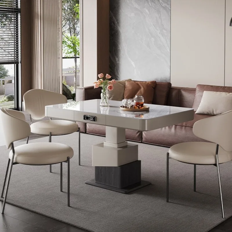 

Электрический подъемный кофейный стол-трансформер для столовой, интегрированный, в стиле легкой роскоши, простой, для гостиной, для малогабаритных квартир, многофункциональный