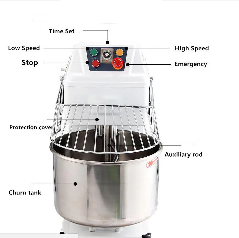 Good Quality Heavy D/uty Noodle Roti 50kg Dough Mixer Bakery