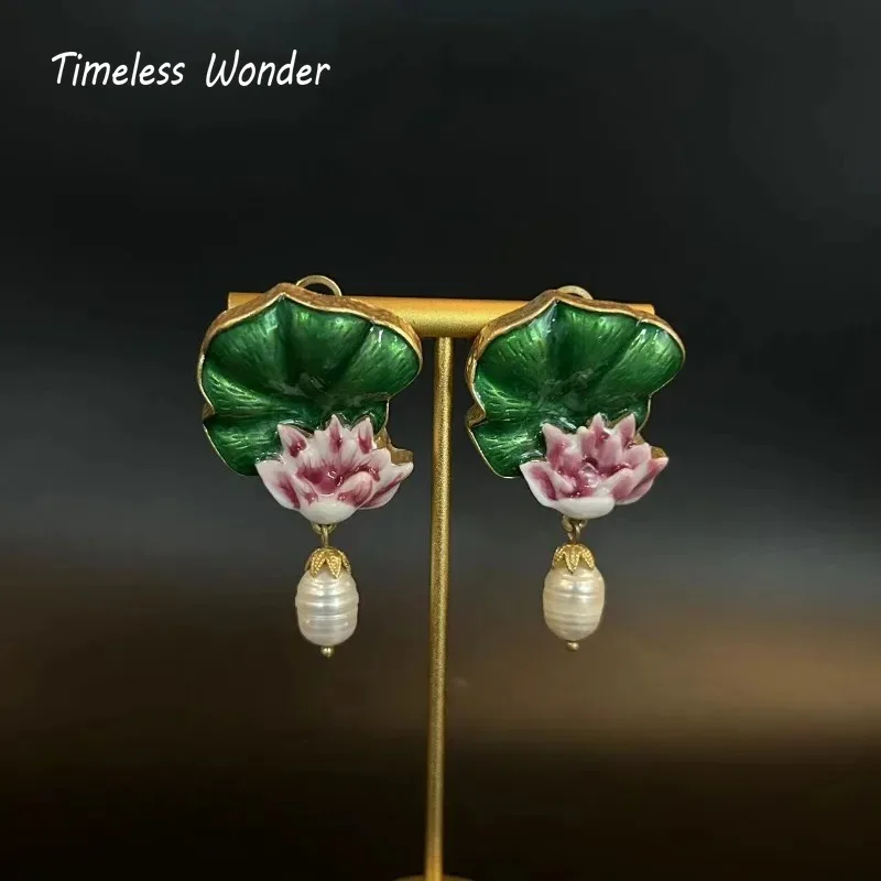 

Timeless Wonder Fancy Crystal Geo Floral Stud Earrings for Women Designer Jewelry Punk Runway Gift Brincos Korean Rare 1468