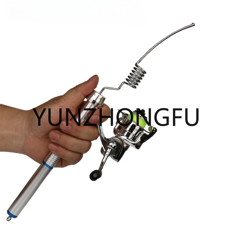 All-Water Ultra-Short Portable Bridge Fishing Rod Boat Fishing Spring Rod Mini Throwing Rod Raft Fishing Rod Fishing Rod