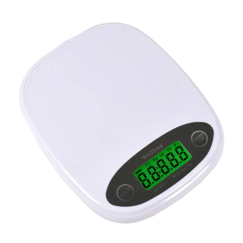 7kg/1g Portable Digital Scale LED Electronic Scales Postal Food Measuring Weight Kitchen LED Electronic Scales