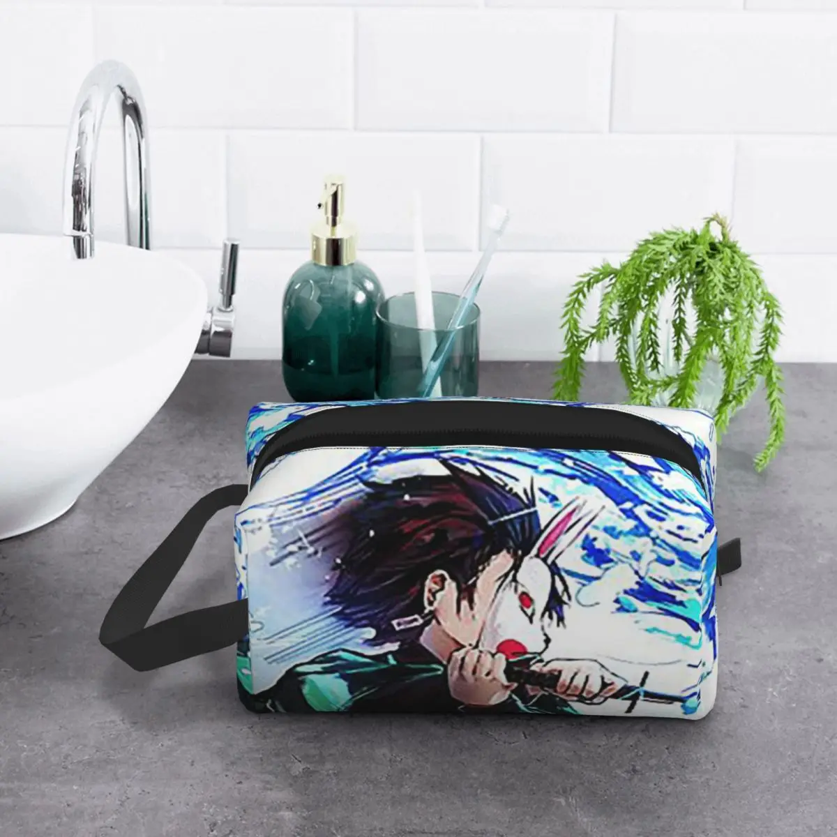 demon-slayer-anime-demon-slayer-saco-de-maquiagem-organizador-de-cosmeticos-armazenamento-dopp-kit-de-higiene-pessoal-saco-de-cosmeticos-lapis-caso