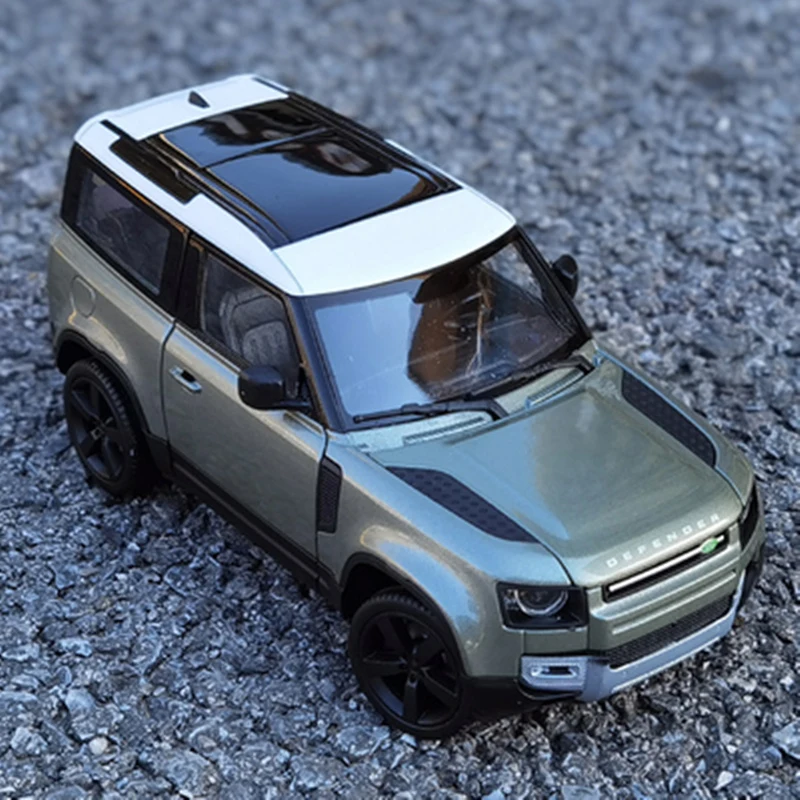 

Модель автомобиля Welly 1/24 Land Rover Defender SUV из сплава, металлическая игрушка из литая под давлением, искусственная коллекция автомобиля, подарок для детей