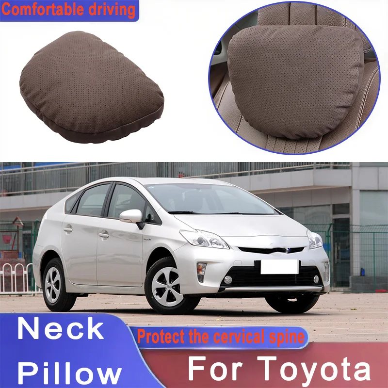 

Car Headrest Neck Support Seat Lumbar Cushion Neck Pillow For Toyota Camry Corolla C-HR BZ4X RAV4 Yaris Pruis Vios Probox Tacoma
