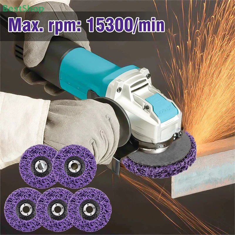 

100mm Grinder Strip Disc Abrasive Wheel Paint Rust Removal Clean For Angle Grinder
