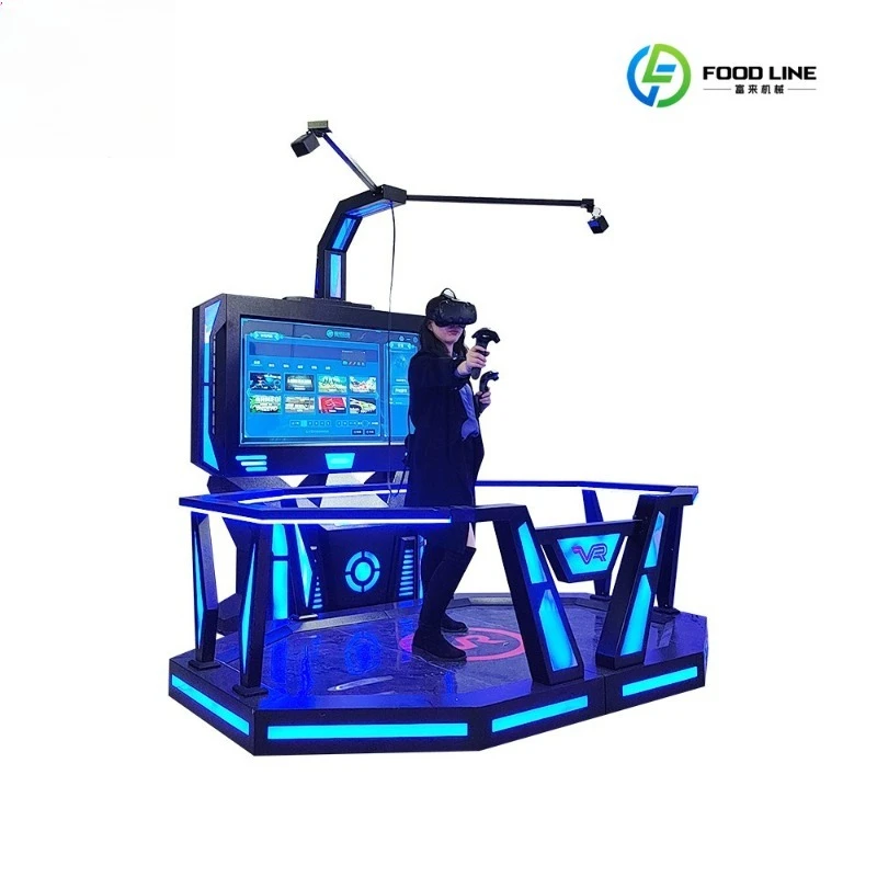2026 New FL Wholesale Second Hand Single Player Simulation Standing VR Space Walking Platform VR Simulator Customized