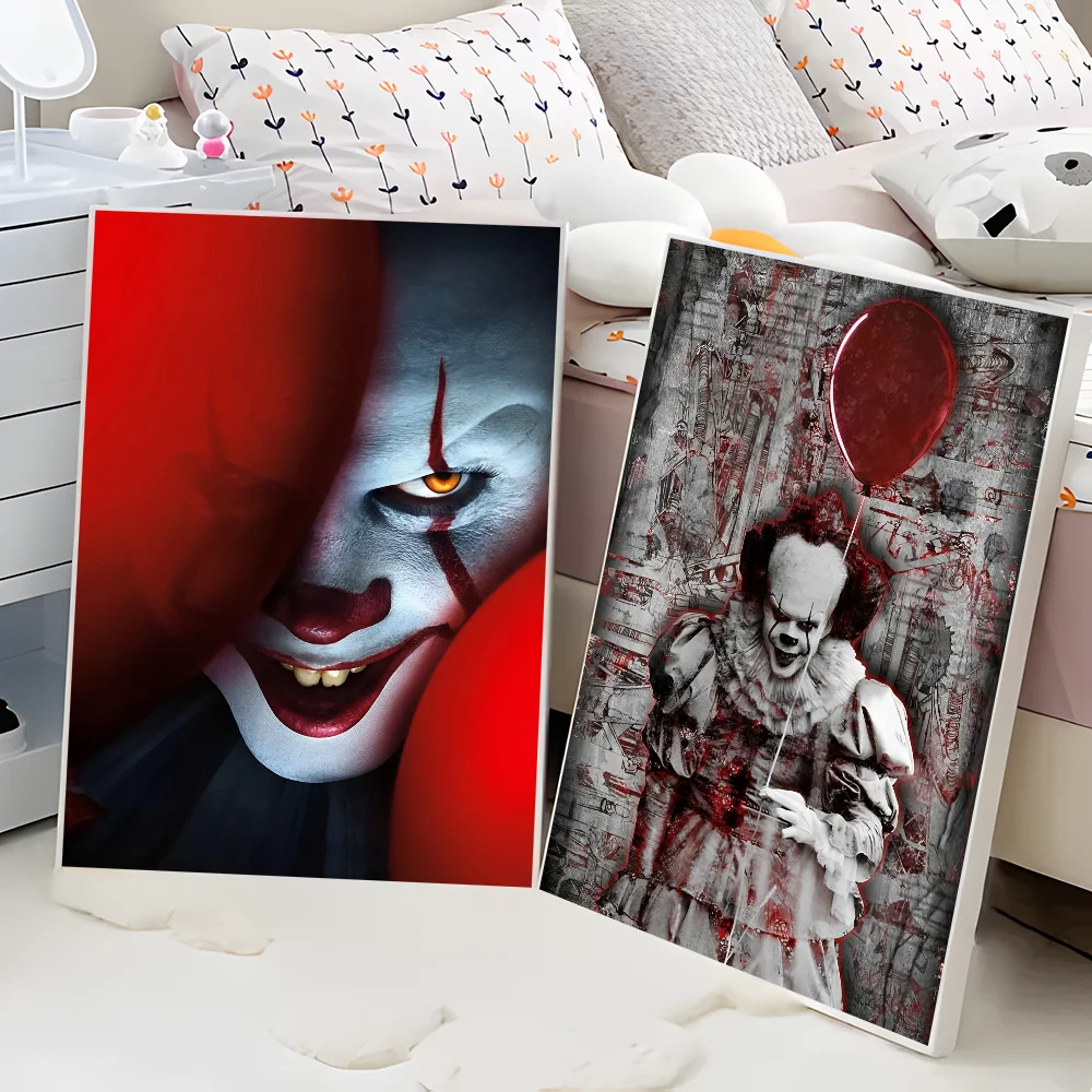 ملصقات Pennywise خمر ، مهرج ، تطفو عليه ، يطبع الرعب ، غرفة ، بار ، مقهى ، ديكور المنزل ، حار ، نوعية جيدة
