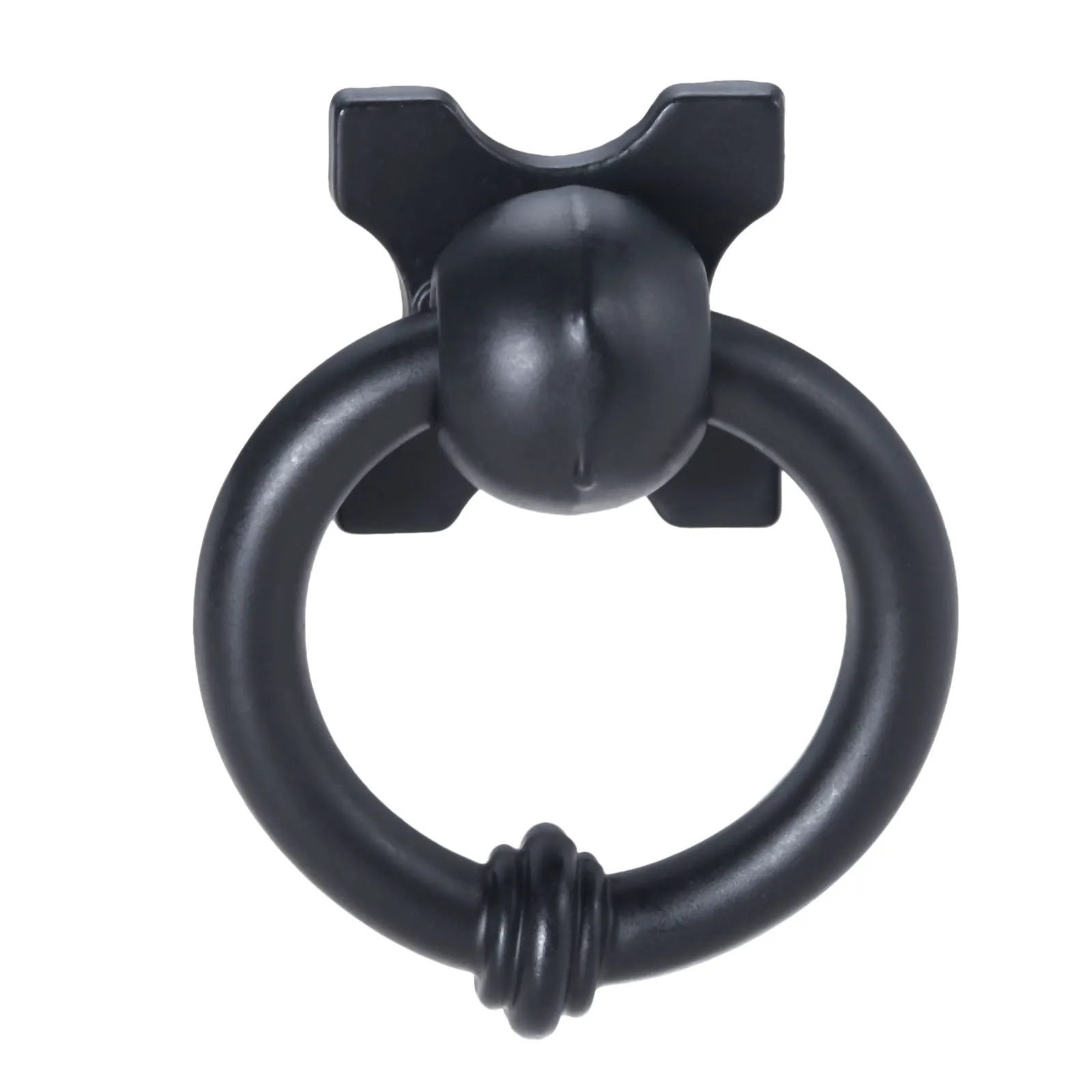 1pc 33mm Circle Handles Black Ring Metal Door Handles Pulls Cabinet Drawer Knobs For Furniture Hardware Decoration Durable