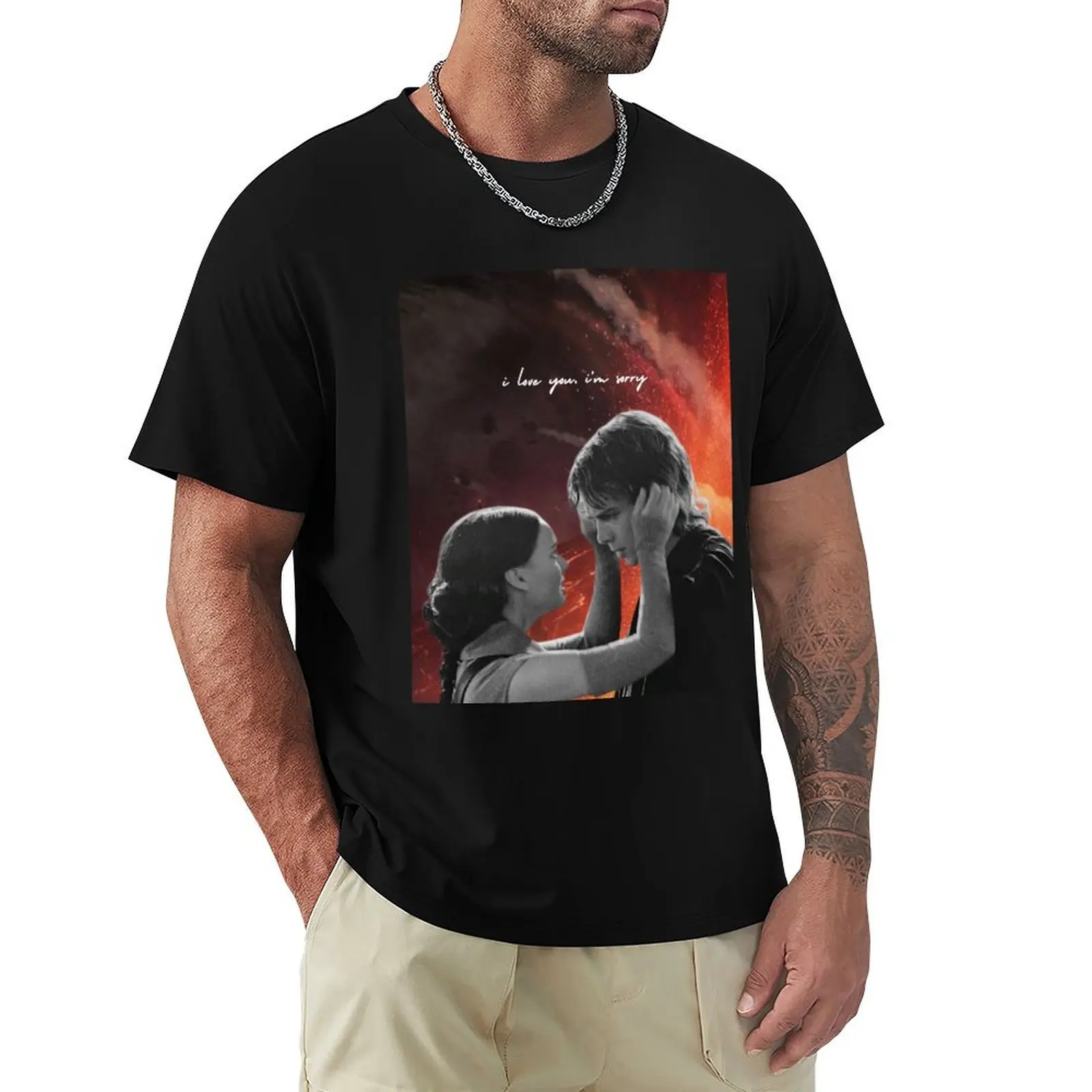 

Anankin and Padme - i love you, im sorry T-Shirt funny meme t-shirts baggy shirts men t shirt