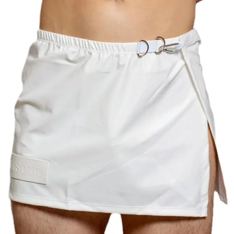 

Men's Sexy Arro Unbound Culottes Couple PU Leather Shorts Nightclub Youthful Simple Comfortable Personalized Pajama Pants BF