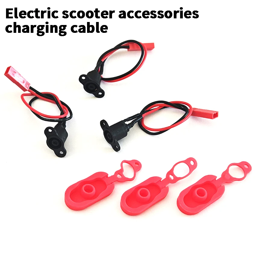 Charging Hole Including Waterproof Cover with Charging Cable Charging Port For Xiaomi Mijia M365 Electric Scooter Accessorie
