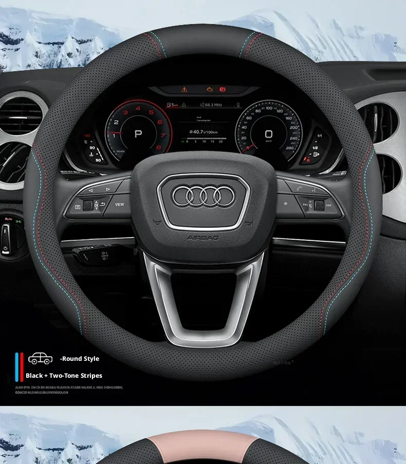 2026 MG Lenkradbezug aus Nappaleder, passend für MG4 EV, MG ZS, MG HS, MG3 Hybrid+, MG5 EV, MGS6 EV, Cyberster Autozubehör – Detail 15