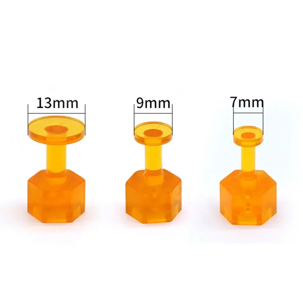 10pcs Dent Removal Tools  S/m/l Three Size Glue Tabs Orange Tabs Auto Paintless Paint Dent Repair Tools Auto Accessories