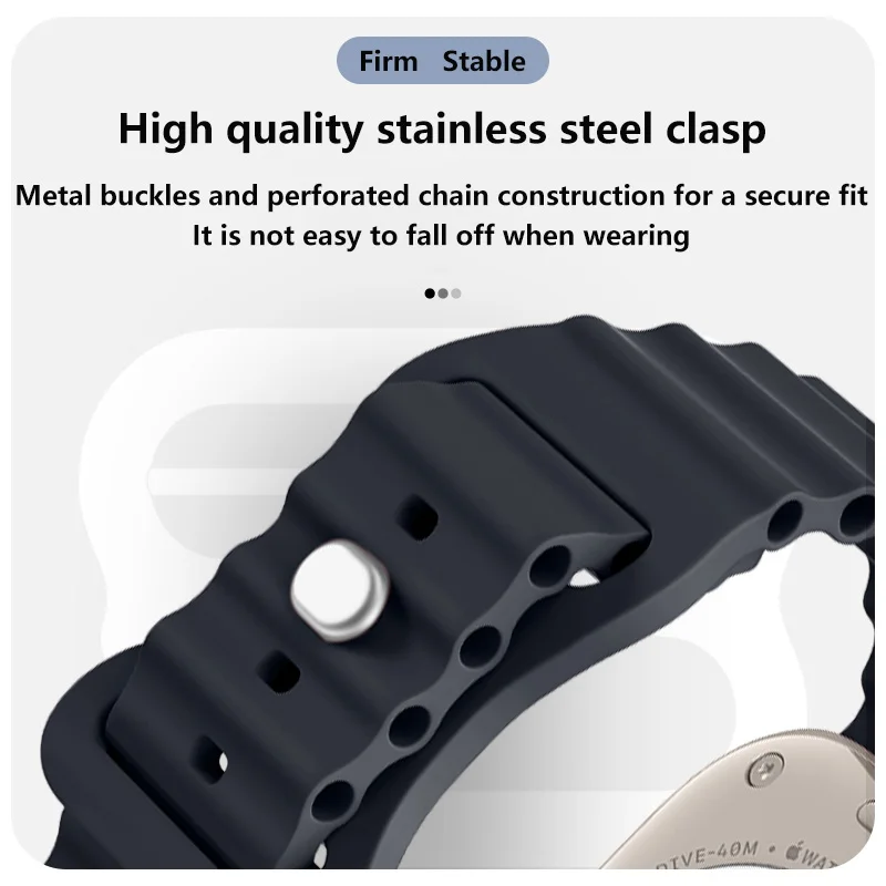 Glas-Schutzhülle + Armband für Apple Watch 40mm 41mm 44mm 45mm 42mm 46mm Displayschutz-Hülle für Apple IWatch Series 10 9 8 7 6 54 – Detail 3