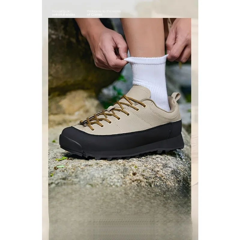 Foreign Trade Hot Selling Retro Style Outdoor Hiking Men Shoes Breathable Non Slip Suitable for Men  Women Commuting Shoes