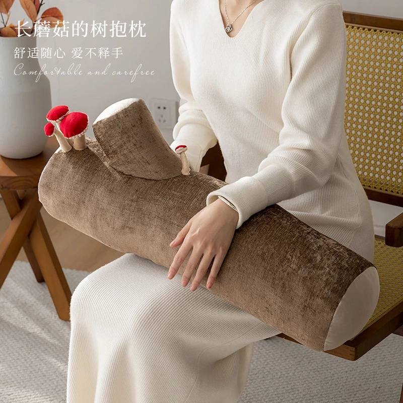 Mushroom Tree Shaped Pillow Irregular Soft Plush Cushion With Removable Washable Cover For Bay Window Sofa Bedroom Home Decor
