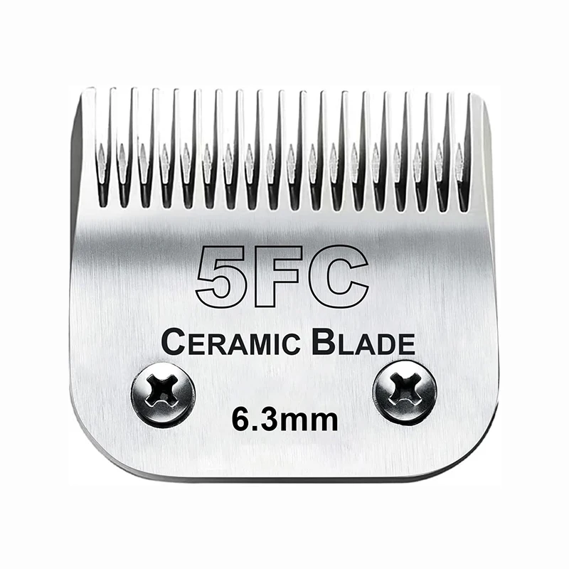 5FC Blade Dog Grooming Clipper Replacement Blades Compatible with Andis Dog Clippers,Detachable Ceramic Blade & Stainless Steel
