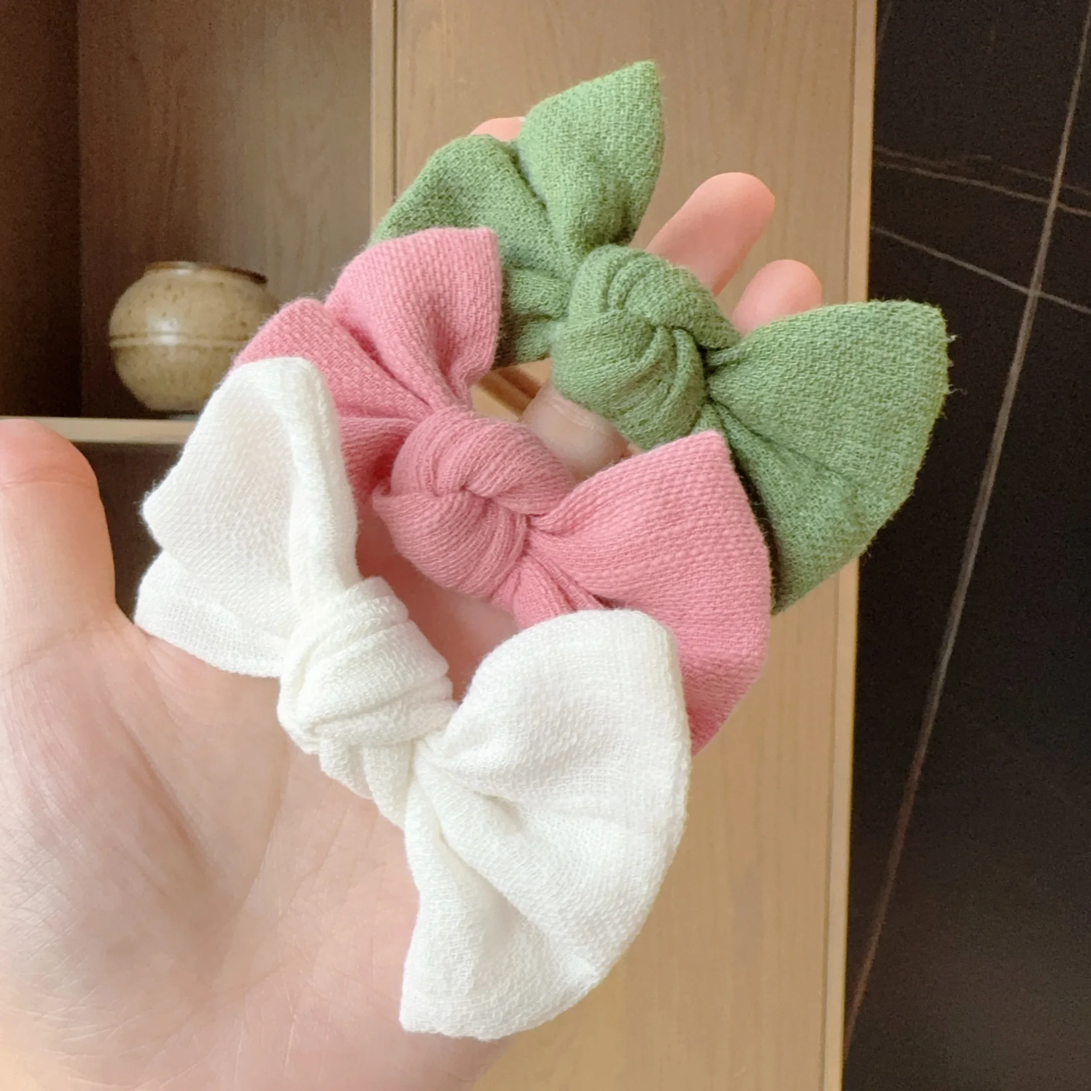 3Pcs Cute Candy Color Bowknot Baby Headband Turban Newborn Girls Elastic Hair Bands Nylon Headwear Kids Hair Accessories