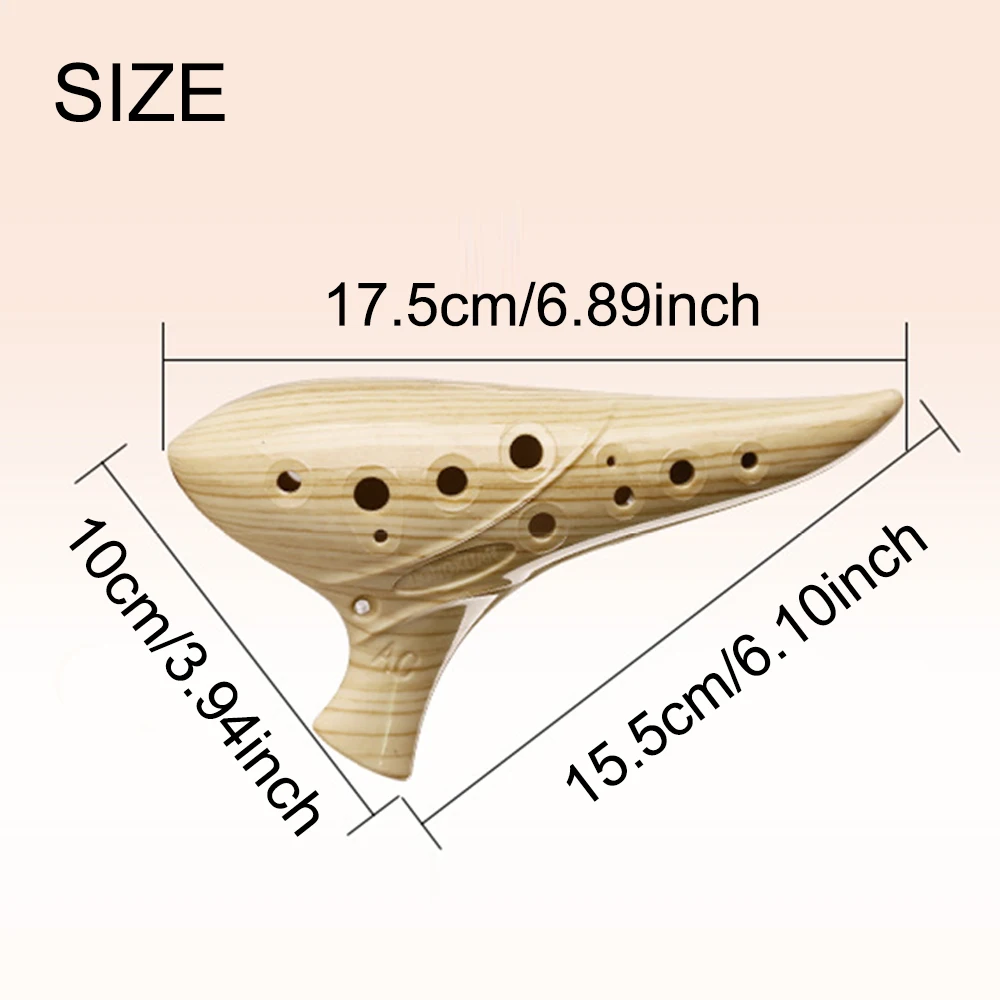 12 فتحة الأكرينا ألتو C Key12-Hole الأكرينا أداة سهلة للمبتدئين أداة الأكرينا الراتنج