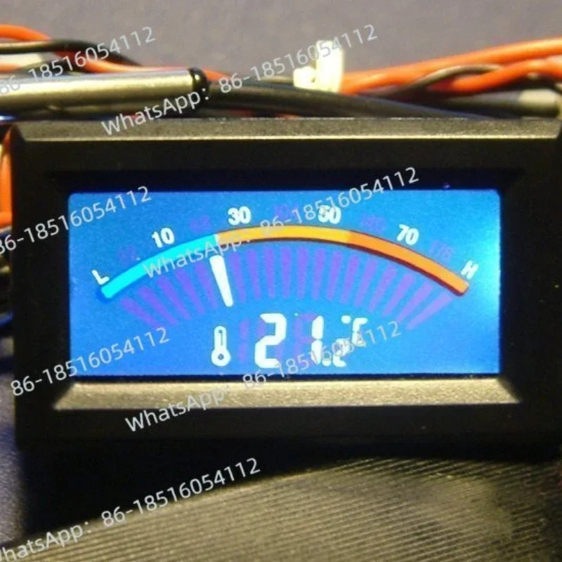 Chassis thermometer, pointer, digital dual display, waterproof electronic thermometer