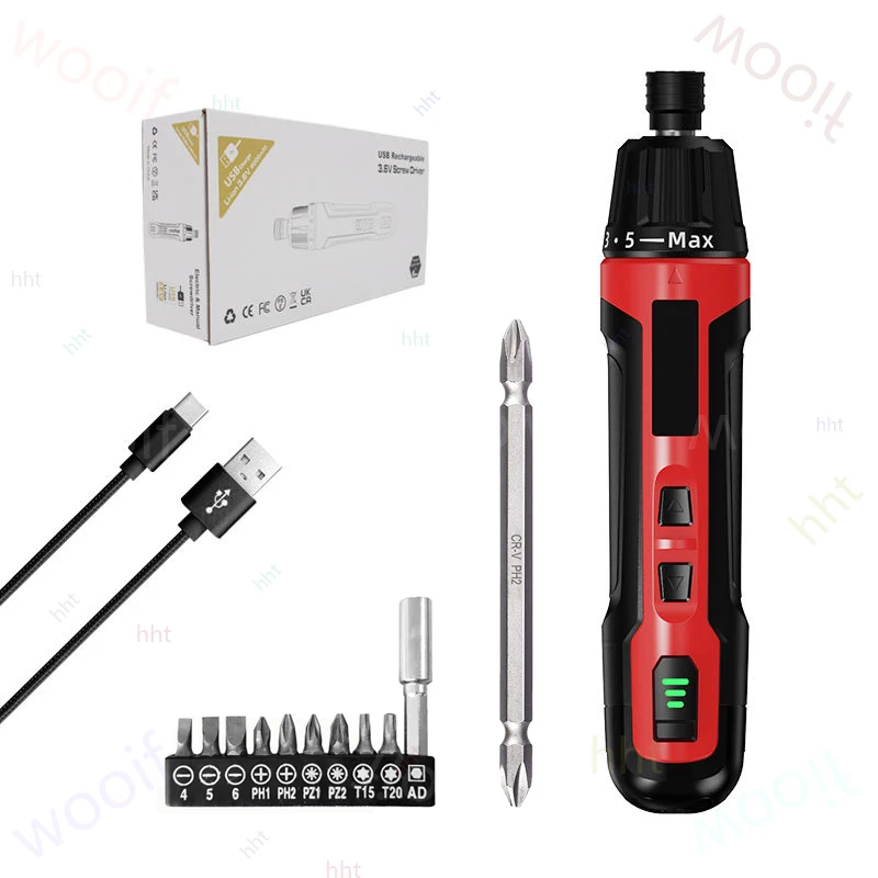 6-Speed torque electric screwdriver rechargeable mini household small lithium electric drill screwdriver automatic screw batch