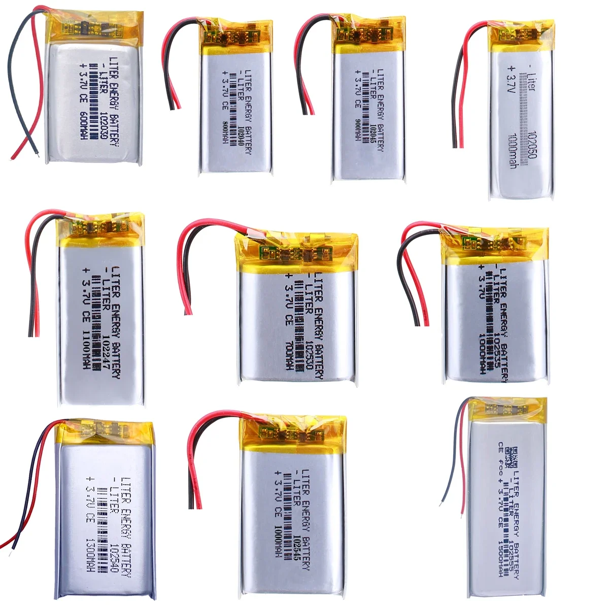 3.7V Rechargeable Polymer lithium ion / Li-ion battery 102030 for TOY,POWER BANK,GPS,mp3,mp4