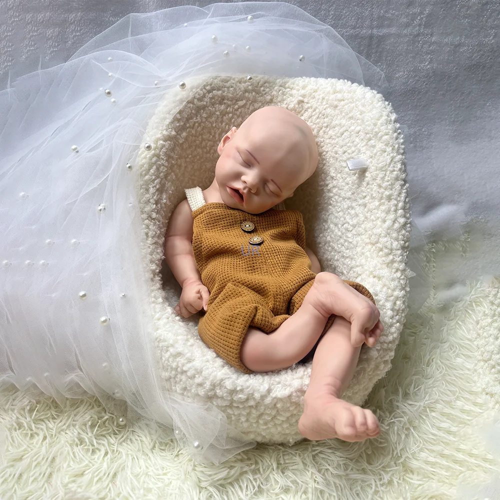 リアルなシリコン生まれ変わった赤ちゃんの女の子の人形、柔らかい重みの花嫁、marshmallow、本物のヨーロッパ、18インチ