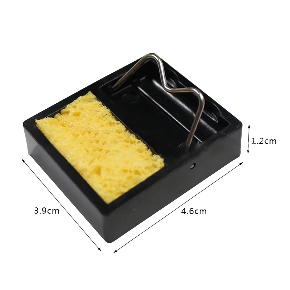 Soldering Iron Stand Portable Holder Soldering Tin Stand With Welding Cleaning Sponge Soldering Welding Accessories