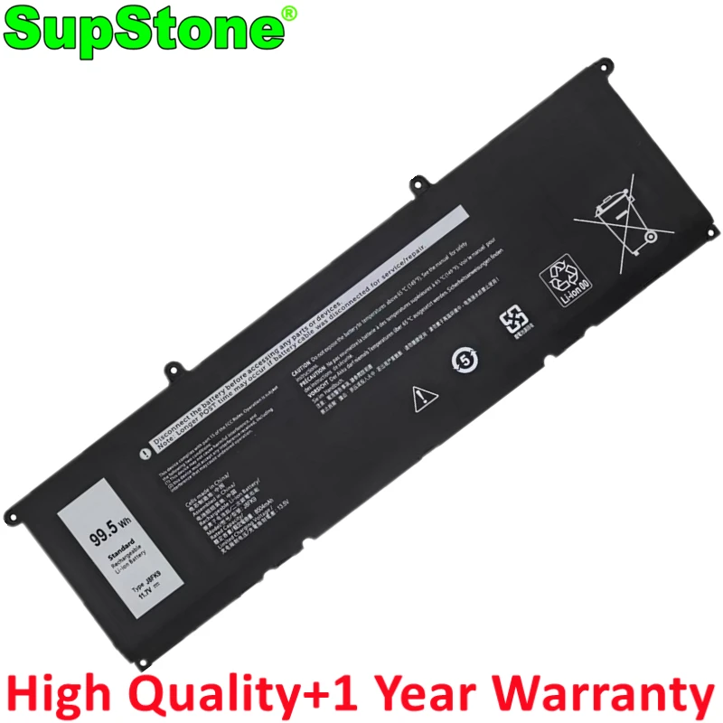 SupStone J8FK9 RWFFJ Laptop Battery For Dell XPS16 9640 WPGCC CN-0J8FK9