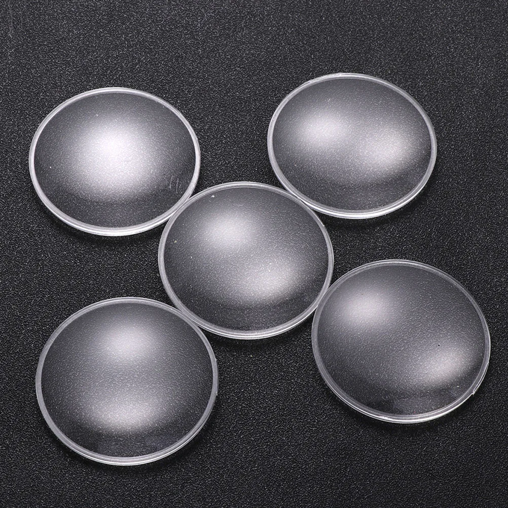 

10Pcs Acrylic Magnification Lens Clear Double Convex Design Portable Magnifier Accessories Multi-Use Telescope Magnifying