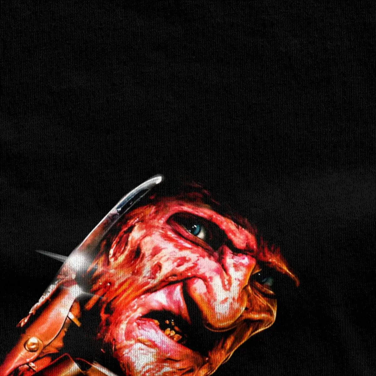 Elm Street Nightmare T-Shirt F-Freddy K-Kruger Hip Hop T Shirts Short-Sleeve Vintage Tshirt Cotton Crewneck 4XL 5XL 6XL Clothing