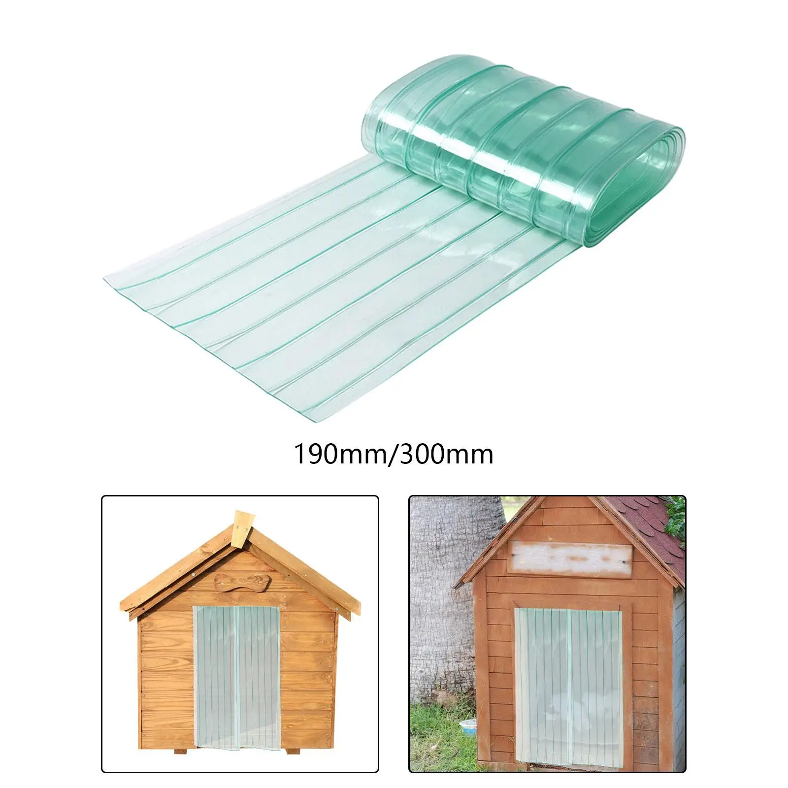 PVC Door Curtain Replacement Croppable Length 1.5M Winter for DIY Dog or Cat