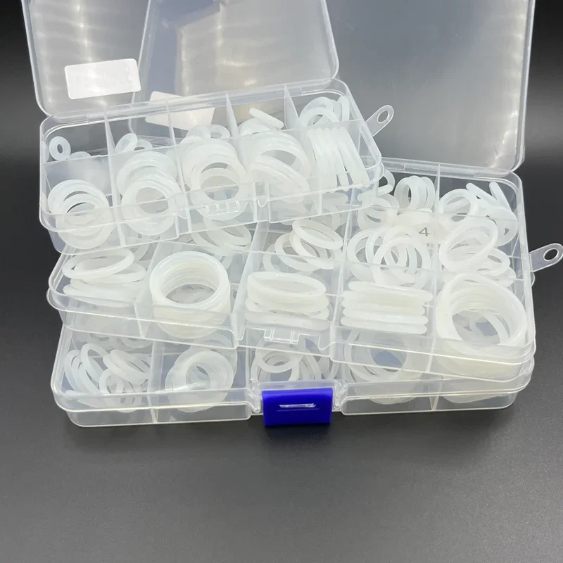 

VMQ White O Ring Gasket Silicone O-Ring Heat-Resistant Waterproof High Temperature Gasket Thickness 1.5/2.0/2.4/3.1mm