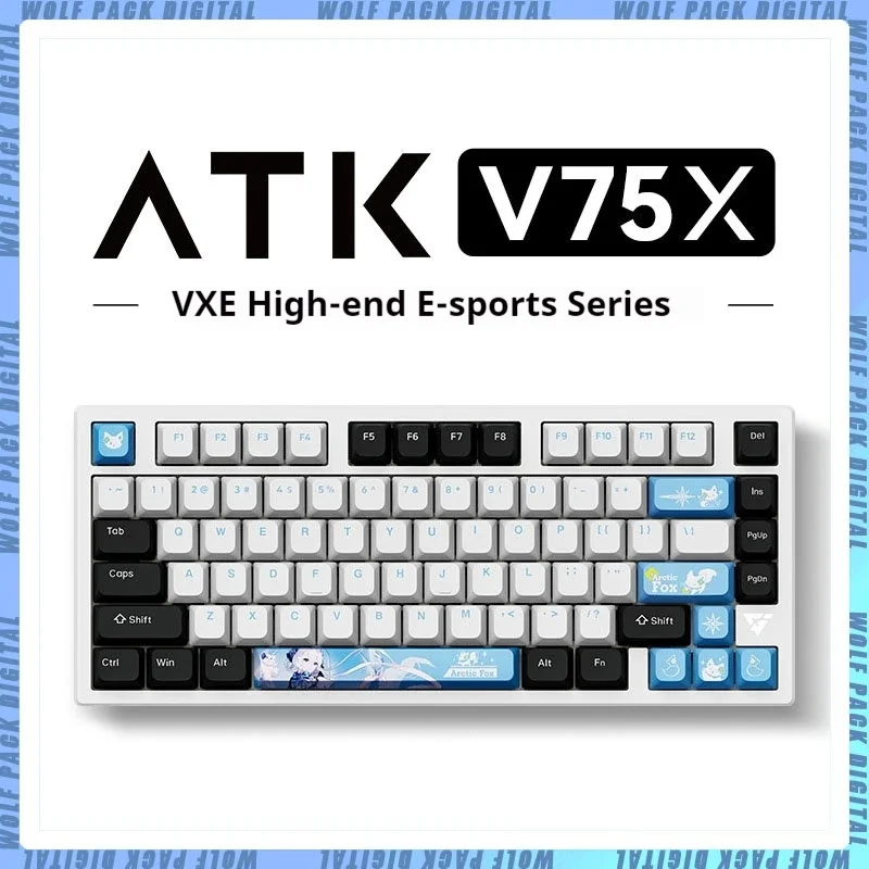 atk v75x personalizado teclado mecanico liga semi de aluminio 3 mode hot plug 87key jogo desktop computador perifericos 01