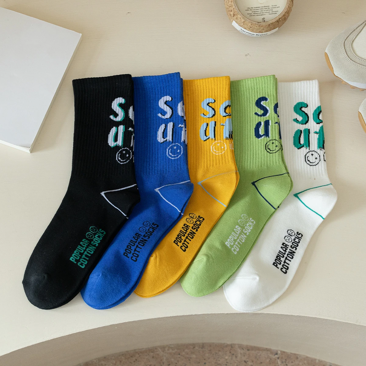 Носки-трубы с надписью для дома и езды на велосипеде для девочек длинные короткие носки для лучших друзей шикарные носки для спортзала в стиле бохо в стиле панк здоровье волейбол уличная одежда Новинка