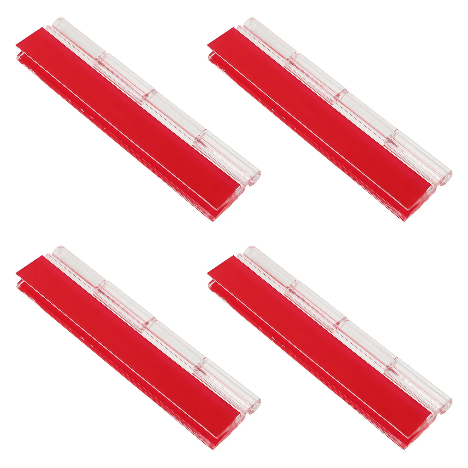 

4pcs Self Adhesive Hinge Clear Acrylic Transparent Folding Corner Door Hardware Heavy Duty Hidden Cabinet Furniture