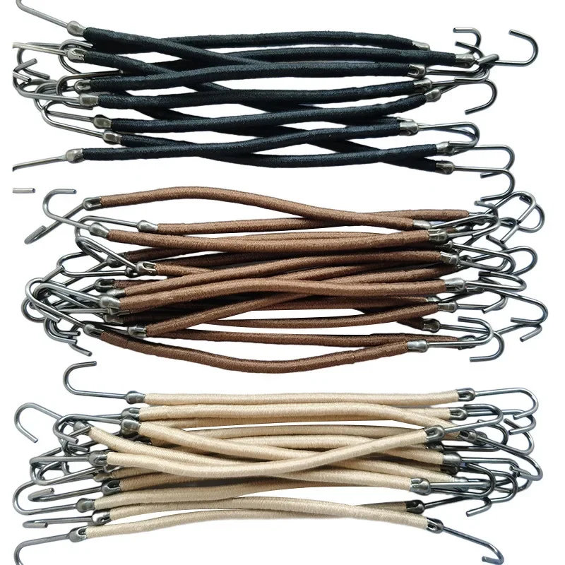 Conjunto de faixa de cabeça de gancho duplo elegante para mulheres suporte de rabo de cavalo de borracha de alta elasticidade acessório de cabelo resistente e estável