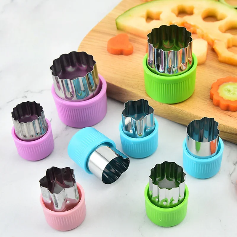 Vegetable Cutter Shapes Stainless Steel Durable DIY Fruit Cookie Stamps Cake Food Cutting Mold Kitchen Tool Vegetables Cutter